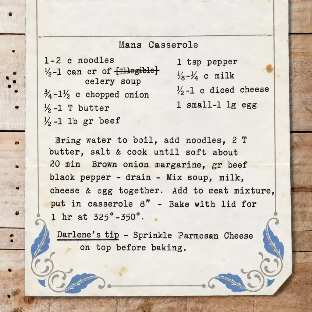 Man's Casserole