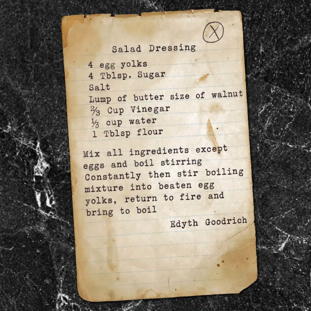 Salad Dressing from Edyth Goodrich