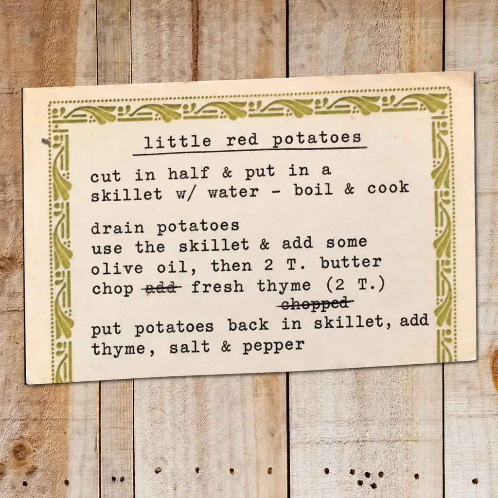 Little red potatoes