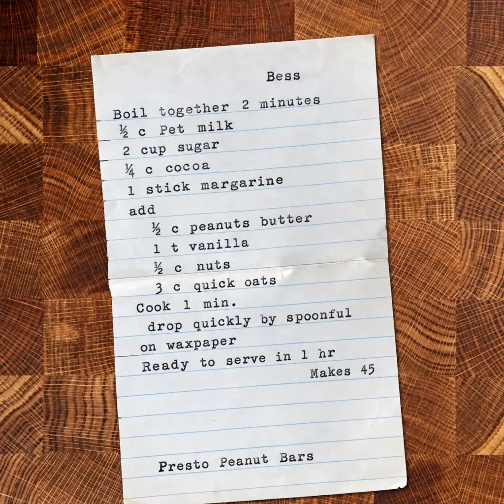Presto Peanut Bars
