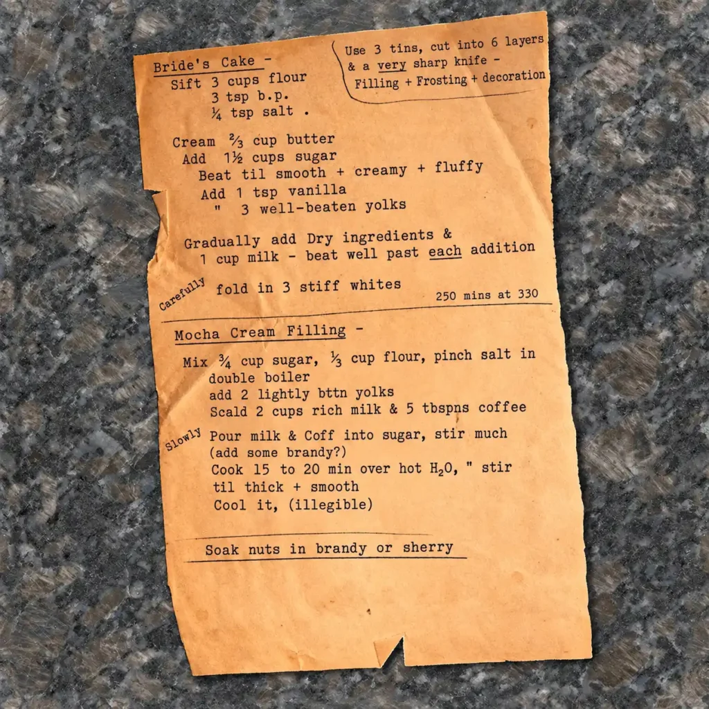 Brides Cake recipe