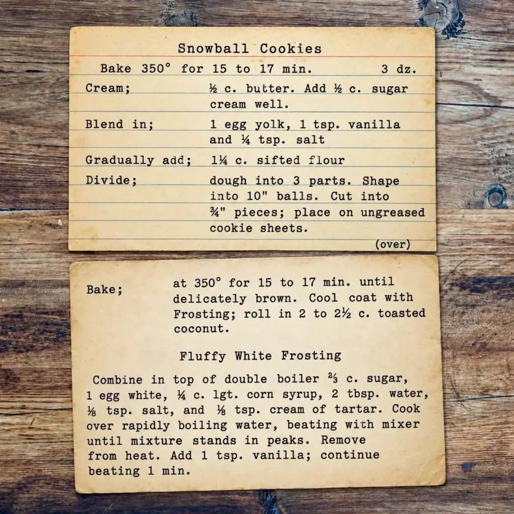 Snowball Cookies